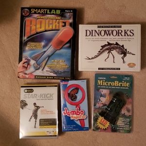 Lot of NIB kids science toys + soccer